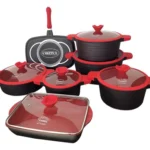 7pieces aluminum non stick cookware sets